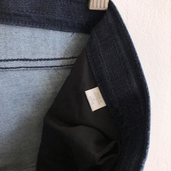 J. Jill Denim Leggings 4P, 5-pocket Dark Stretch Skinny Jeggings mid/low rise - Picture 4 of 12